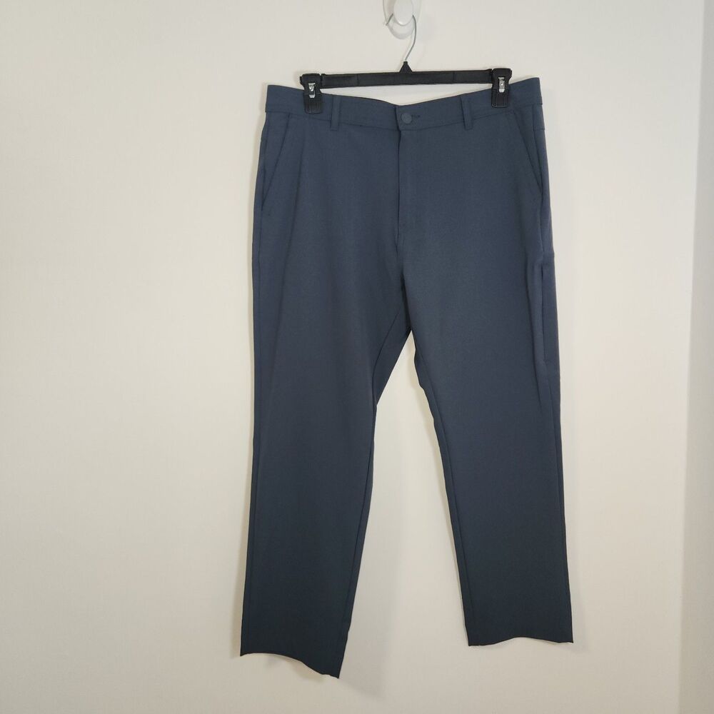 Hurley Men's Blue Golf Pants 34x29 NWOT Flat Front Straight Performance